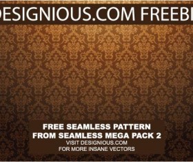Continuous decorative pattern background vector