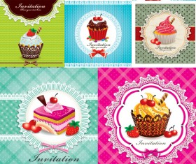 Dessert cake vector material