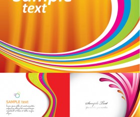 Dynamic Abstract colored lines Vector