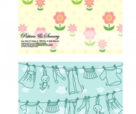 Lovely Child elements background 2 vector graphic