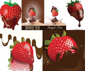 Chocolate Strawberry vector