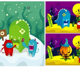 Color cartoon illustration vector graphics