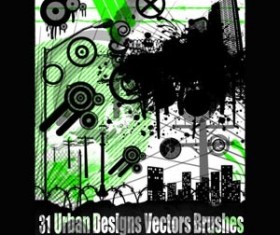 Urban Designs Set of vectors Photoshop Brushes