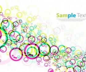 Colorful Circles Design Vector Background