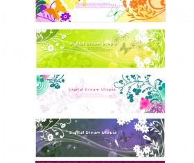 Beautiful decorative pattern Banner Vector Graphic