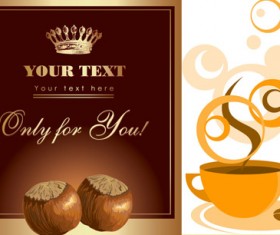 Chestnut and coffee Vector