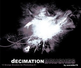 Decimation Photoshop Brushes