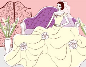 Sweet wedding set 85 vector