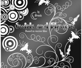 Swirls And Flowers Brushes Photoshop Brushes