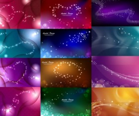 Dream star background vector material