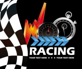 racing theme elements Background pattern 05 vector