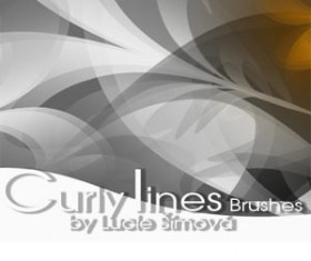 CurlyLines Brushe Photoshop Brushes