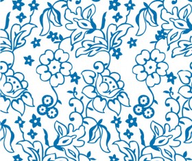 Flowers decorative pattern background vector