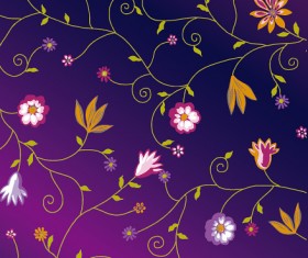 Shiny Colorful flowers background vector