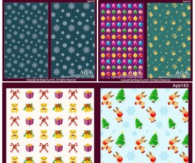 Background Christmas elements vector graphic