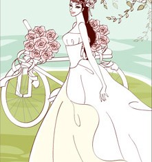 Sweet wedding set 98 vector