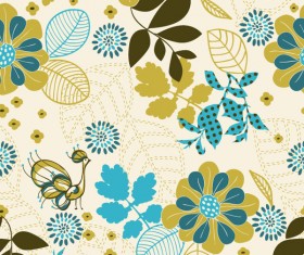 The peacock plant background vector