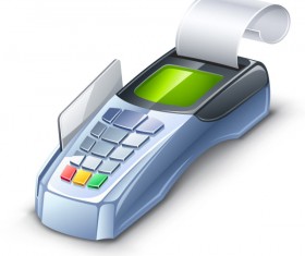 3D card machine vector