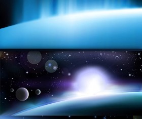 Glare space background vector