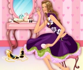 Life movement beauty set 117 vector