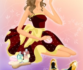 Life movement beauty set 118 vector