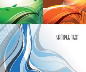 Abstract dynamic lines of the background vector art