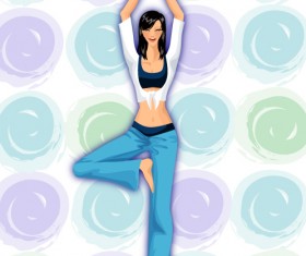 Life movement beauty set 121 vector