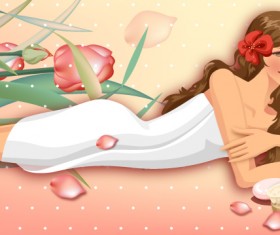 Life movement beauty set 124 vector