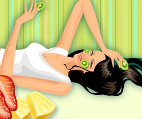 Life movement beauty set 126 vector