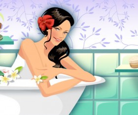 Life movement beauty set 127 vector