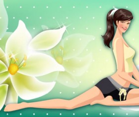 Life movement beauty set 130 vector