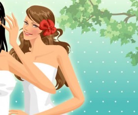 Life movement beauty set 131 vector