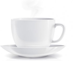 White coffee cup design vector