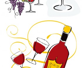 Hand-painted style. Vector