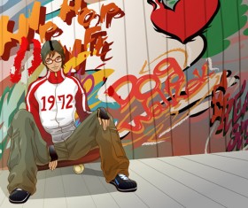 Trend of the people set 150 vector