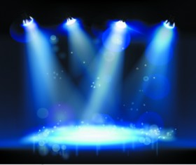 Stage and Spotlights design vector 03