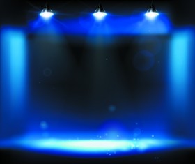 Stage and Spotlights design vector 05