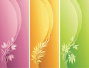 Decorative pattern and dynamic background design elements free download