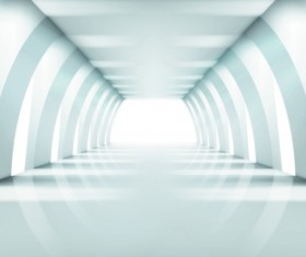 Spacious Empty White Room design vector 03