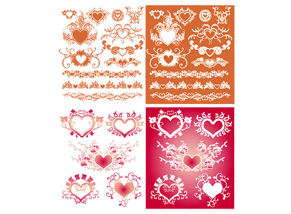 Floral and Frames vector