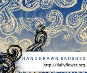 Handrawn Swirls Photoshop Brushes