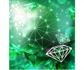 Vector Green diamond set 02