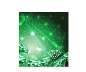 Vector Green diamond set 04