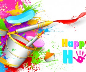 Dynamic holi vector background 02