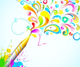Dynamic holi vector background 05