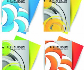 Brochures and flyers abstract cover vector 03