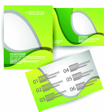 Brochures and flyers abstract cover vector 04