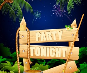 Set of Camping design elements vector 03