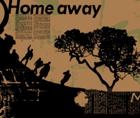 Set of Camping design elements vector 06