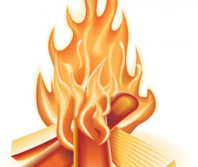 Set of Camping design elements vector 09